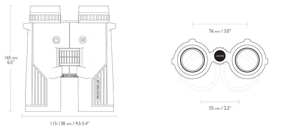 Hawke Frontier LRF 8x42 - Afstandsmåler